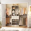 Besiost Wooden Closet System with Shoes Shelf and Drawer, Closet Organizer Storage with Drawer - 2 of 4