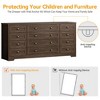 Garvee 12 Drawer Wood Dresser for Bedroom, Wide Dresser TV Stand for 65 Inch TV, Clothes Storage Cabinet - 4 of 4