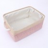 Unique Bargains Fabric Collapsible Storage Organizer Basket with Handles - 3 of 4
