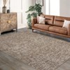 Machine Washable Area Rug Non-Slip Stain Resistant Solid Modern Abstract Carpet Contemporary Accent Throw Floor Carpet for Dining Room Home Office - 2 of 4