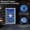 20 Inch Wine Fridge, 52 Bottle Wine Cooler Refrigerator, 40-66¡ãF Wine Refrigerator with Glass Door, Blue LED Light Wine Fridge - 2 of 4