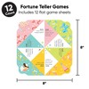 Big Dot of Happiness Party Time - Happy Birthday Party Cootie Catcher Game - Truth or Dare Fortune Tellers - Set of 12 - 4 of 4