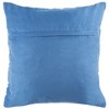 Clairton Metallic Cowhide Pillow - Blue/Silver - 20"X20" - Safavieh - image 3 of 3