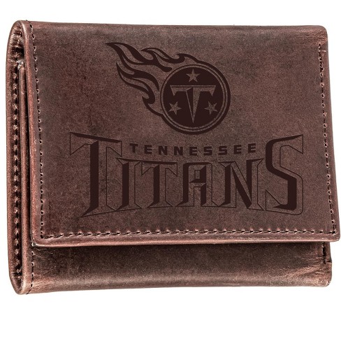 Evergreen Tennessee Titans Tri-Fold Wallet, Brown