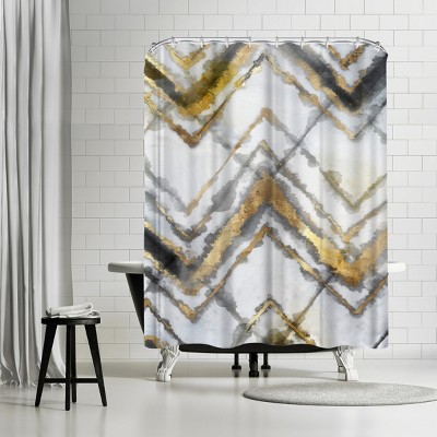 Americanflat Neutral Tye Dye Iii Neutral Version by Pi Creative Art 71" x 74" Shower Curtain