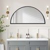 Beautyolove Half Circle Aluminum Alloy Framed Decorative Wall Mirror - 2 of 4