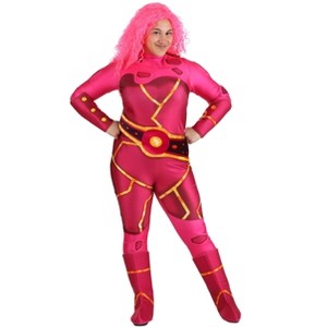 HalloweenCostumes.com 2X Women Women's Plus Size Lava Girl Halloween Costume, Brown/Pink/Pink - 1 of 4