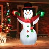 6 Feet Christmas Decoration Inflatable Christmas Snowman - 2 of 4