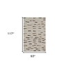Brown Wool Abstract Hand Woven Area Rug - 3 of 3