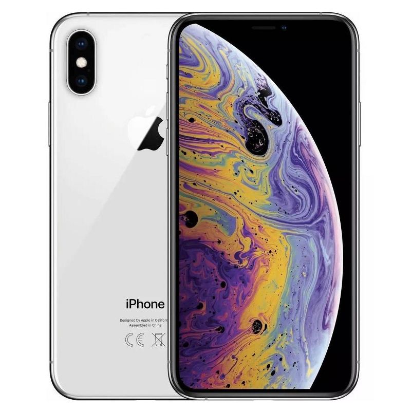 Apple iPhone Unlocked XS Max Pre-Owned (64GB) GSM/CDMA Phone - Silver, 5 of 9