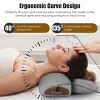 Angel Sar 3-in-1 Neck Massager Pillow with Vibration, Airbag & Heat, Ergonomic Cervical Support for Pain Relief, Memory Foam Travel Pillow, Light Grey - 4 of 4