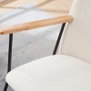 Vynxaria Brown Leather Rocking Accent Chairs with Padded High Back & Armrests, for Home Use - 4 of 4