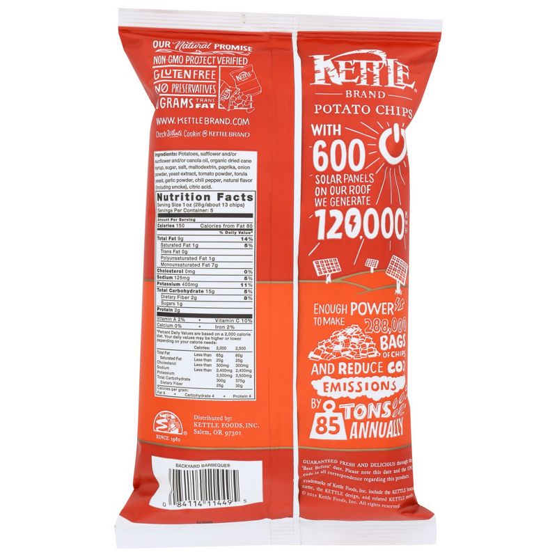 Kettle Brand Backyard Barbeque Potato Chips - Case of 15/5 oz, 3 of 7
