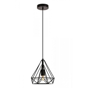 Elegant Lighting Jago Collection Pendant D9.8 H9.8 Lt:1 Black Finish - 1 of 4