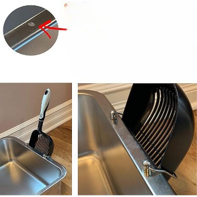 Extra Large Silver Stainless Steel Cat Litter Box