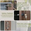 NicBex Durable Metal Storage Shed with Lockable Door Weatherproof Galvanized Steel Garden Shed for Backyard, Lawn, Patio - 4 of 4