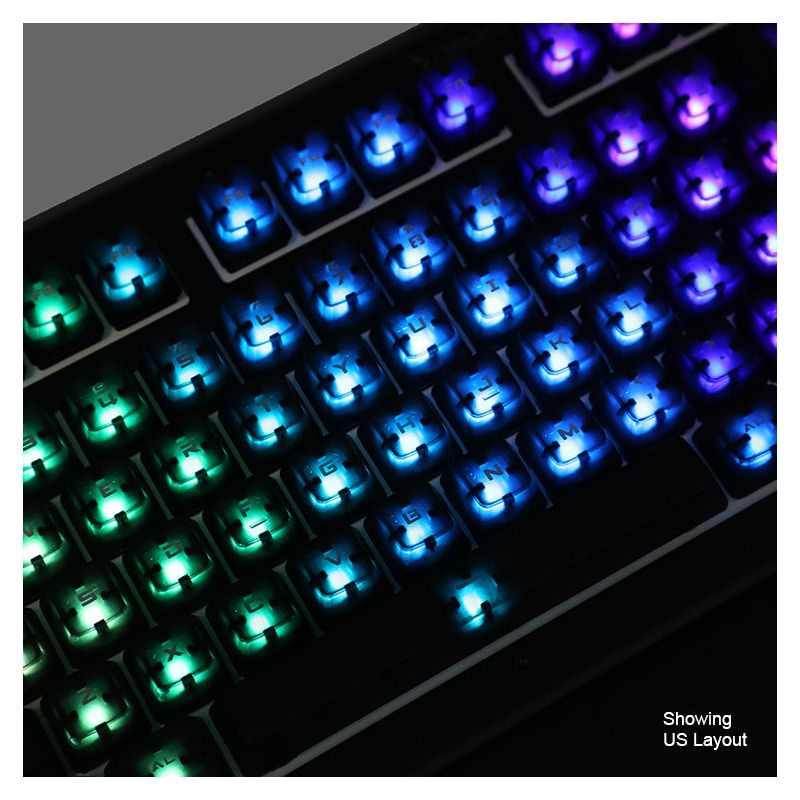 Das Keyboard Translucent RGB Keycap Set for Gamma Zulu Switches (5Q and X50Q) With Keycap Puller, Full-Size 104-108 Keys, 3 of 4