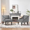 Yaheetech Set of 2 Modern Velvet Accent Chair for Living Room Bedroom - 2 of 4
