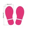 Unique Bargains Home Classroom Floor Stairs Decal PVC Footprint Sticker 4 Pairs - 2 of 4