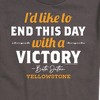 Men's - Yellowstone - I'd Like To End This Day With A Victory Short Sleeve Graphic T-Shirt - 2 of 4