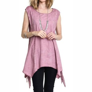 Women's Fringe Sharkbite Tunic - umgee - 1 of 2