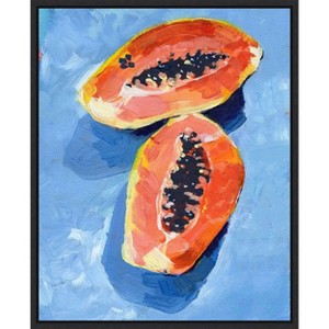 Amanti Art Bold Papaya II by Jennifer Paxton Parker Canvas Wall Art Print Framed 16 x 20-in. - 1 of 4