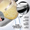 Gotham Steel Stainless Steel Pasta Pot with Built-In Strainer and Locking Handles – Twist, Drain & Serve Multi-Purpose Stock Pot - 3 of 4