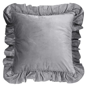 REGALWOVEN Scalloped Trim Outdoor Throw Pillow Covers for Sofa Living Room Home Decor 1 Pc - 1 of 4