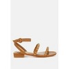 Flippity Studded Ankle Strap Flat Sandals - 2 of 4