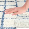 Unique Bargains Checkered Pattern Soft Absorbent Non-Slip Bathroom Rugs - 3 of 4