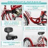 DoCred Adult Trikes, 24 Inch 7 Speed Adult Tricycles, Three Wheel Bikes with Basket - 3 of 4