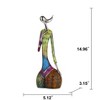Itopfox Abstract Art Woman Sculpture Resin Figurine 1 Piece 2.76x3.15x9.06in Colorful Modern Decor for Living Room Shelf Table - 3 of 4