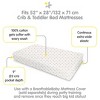 BreathableBaby Cotton Percale Fitted Sheet, For 52" x 28" Crib & Toddler Bed Mattress, Rainbows (2-Pack) - 3 of 4
