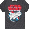Boys' - Star Wars - Millennium Falcon Americana-Toddler And Youth Short Sleeve Graphic T-Shirt Short Sleeve Graphic T-Shirt - 2 of 4