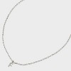 Sterling Silver Small Polished Initial Pendant Necklace - A New Day™ Silver - 4 of 4