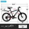 20 inch kids bike shock absorber front plug 7 speed lever transmission + fender Universal for boys and girls - 3 of 4