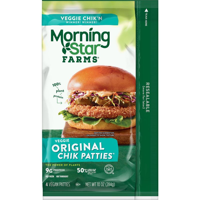 Morningstar Farms Original Frozen Chik Veggie Patties - 4ct/10oz, 5 of 11