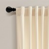 Lush Décor Prima Velvet Solid Light Filtering Back Tab/Rod Pocket Window Curtain Panels Set - 4 of 4