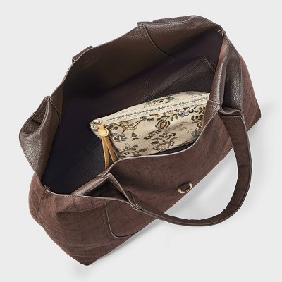 Сумки A New Day Faux Suede Slouchy Shoulder - A New Day™ Brown — фото 4