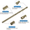 Unique Bargains 6542 High Speed Steel Metric Spiral Point Thread Tap and Twist Drill Bit Sets 4 Pcs - 4 of 4