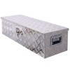 Gulches 39" Aluminum tool box,heavy duty truck bed tool box,outdoor pickup storage tool box,storage organizer,underbody box w/lock keys,silver - 3 of 4