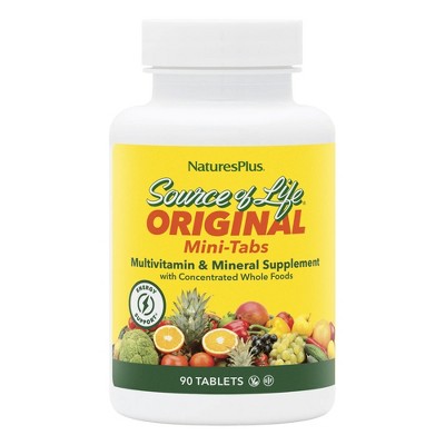 Source of Life Multivitamin Mini-Tabs by Nature's Plus  -  90 Tablet