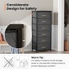 Pellebant Vertical Dresser for Bedroom 6 drawer Storage Tower Steel Frame Wood Top Easy Pull Non-woven Fabrics Drawer - 4 of 4
