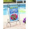 Soak Up the Summer Garden Linen Flag - 4 of 4
