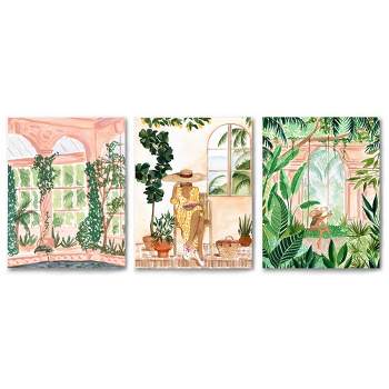 Americanflat Botanical Modern Neutral Boho Travels By Sabina Fenn Triptych Wall Art - Set Of 3 Canvas Prints