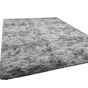 Itopfox Large Shag Area Rug, Tie-Dyed Plush Fuzzy Rug for Living Room, Ultra Soft Fluffy Furry Rug for Bedroom, Indoor Carpet Nursery Rug Home Decor - 1 of 4