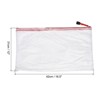 Unique Bargains PVC Waterproof Mesh Zipper Home Office Travel File Bags 12 Pcs - 2 of 4