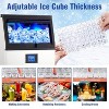 Acekool 100Lbs/24H Commercial Ice Maker - Stainless Steel, 33Lbs Storage, Dual Water Inlets - 3 of 4
