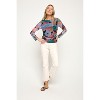 WEST K Women's Isla Long Sleeve Side Ruched Mesh Top - 4 of 4