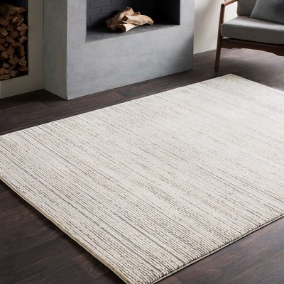 Noah Round Gray Hand-Knotted Wool Area Rug